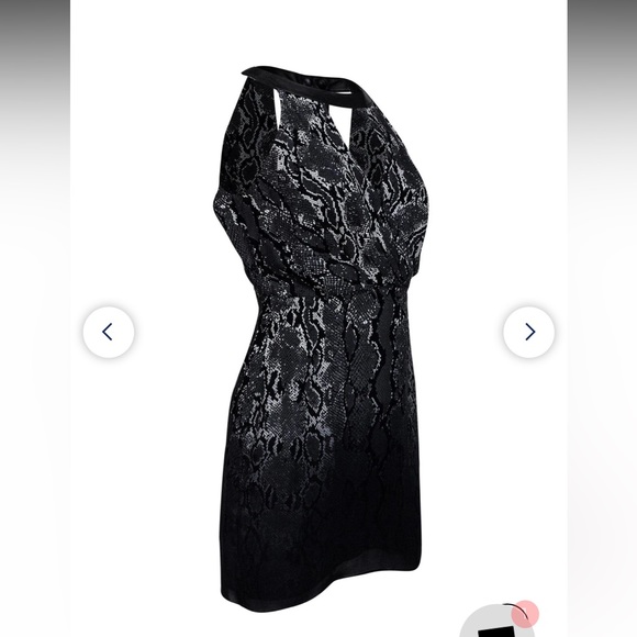 PARKER faded python mini-dress with open back. - Picture 1 of 8